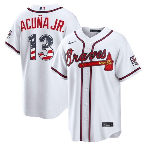 Uomo atlanta braves - white, usa
